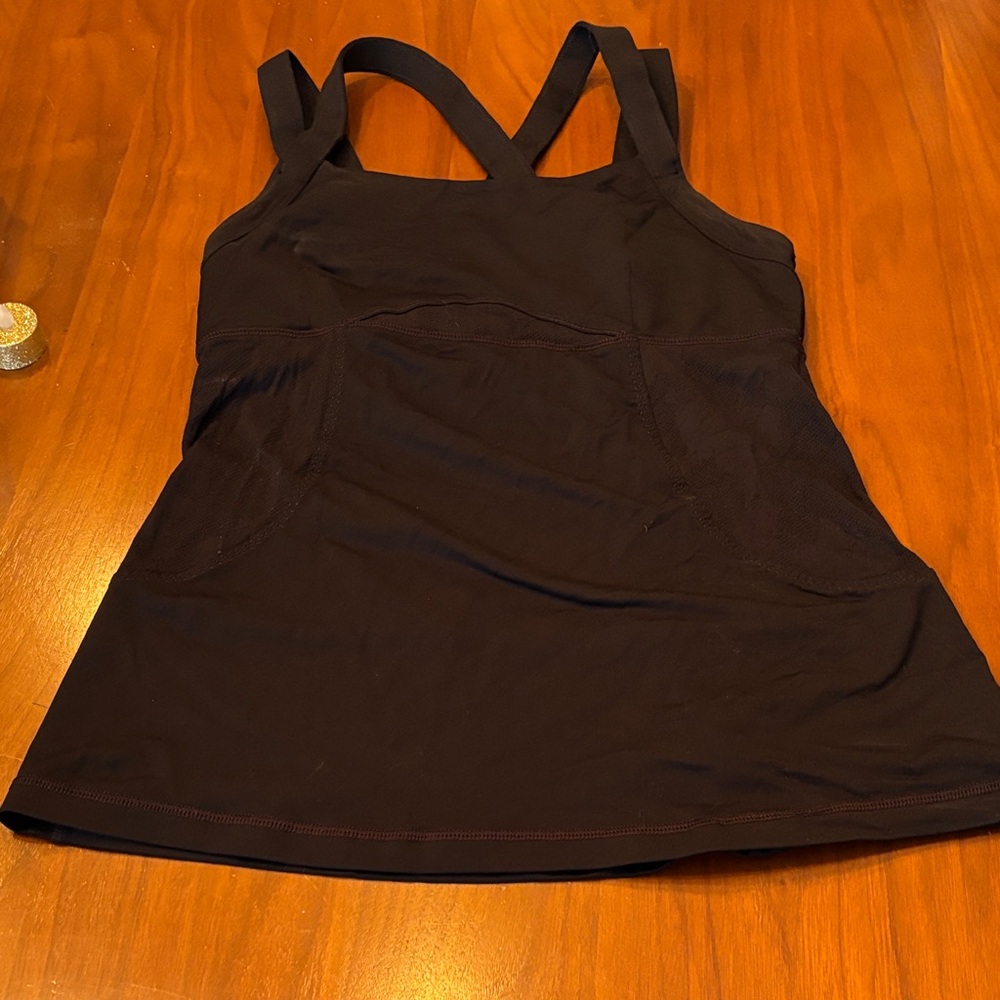 lululemon athletica Black Short Sleeveless Top